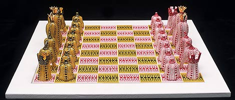Pumpkin Chess set and board