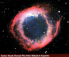 Stellar Death Shroud: The Helix Nebula in Aquarius, the Red Eye?