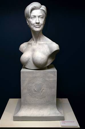 IMAGE: Sculpture of Sen. Hillary Rodham Clinton